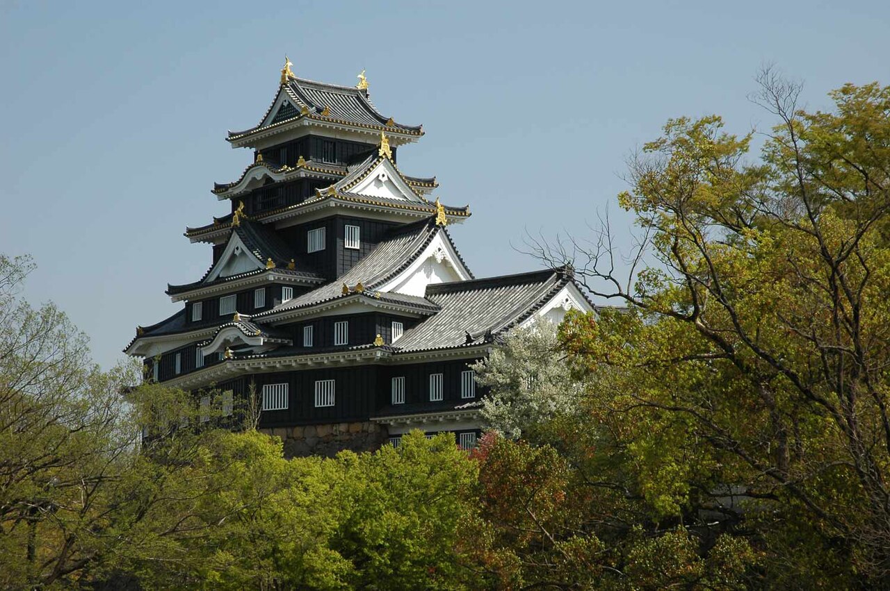 岡山城の写真